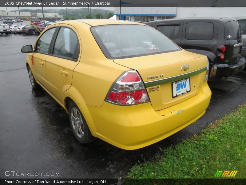 Summer Yellow / Charcoal 2009 Chevrolet Aveo LT Sedan