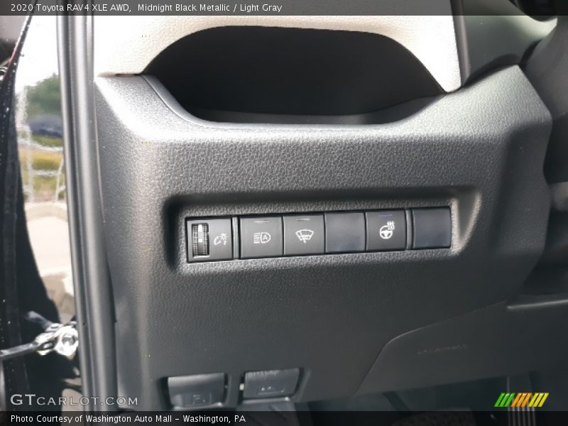 Midnight Black Metallic / Light Gray 2020 Toyota RAV4 XLE AWD