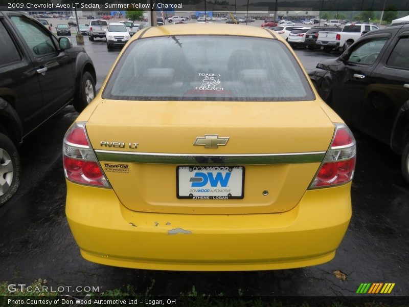 Summer Yellow / Charcoal 2009 Chevrolet Aveo LT Sedan