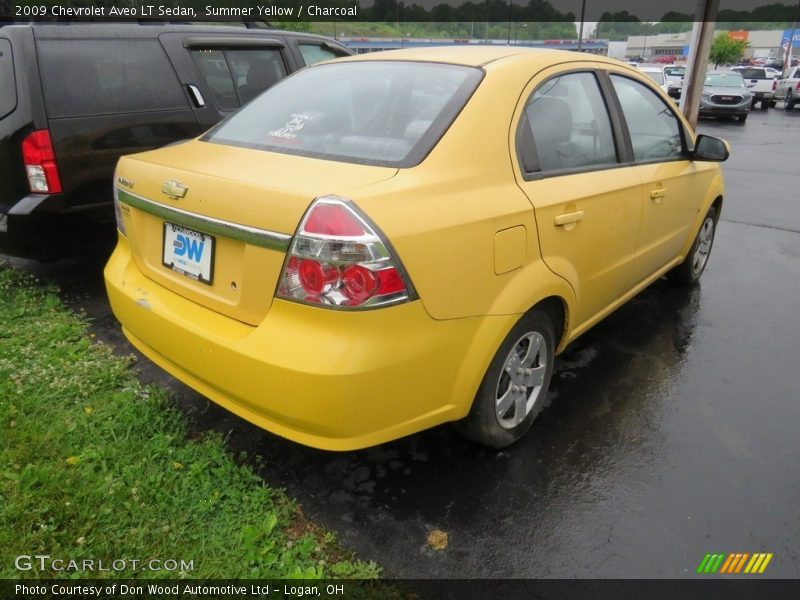 Summer Yellow / Charcoal 2009 Chevrolet Aveo LT Sedan