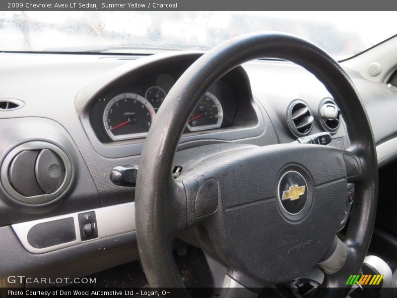 Summer Yellow / Charcoal 2009 Chevrolet Aveo LT Sedan