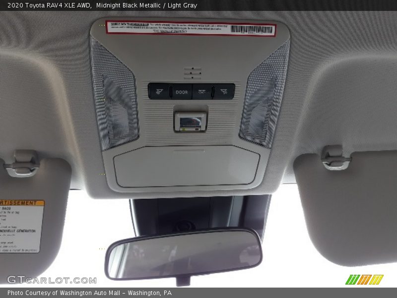 Midnight Black Metallic / Light Gray 2020 Toyota RAV4 XLE AWD