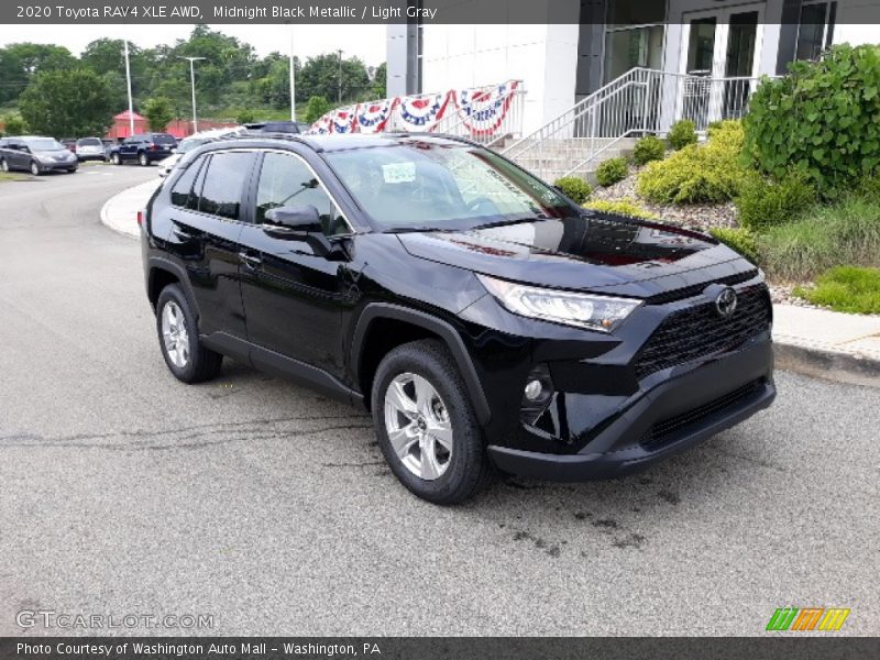 Midnight Black Metallic / Light Gray 2020 Toyota RAV4 XLE AWD