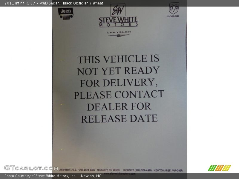 Black Obsidian / Wheat 2011 Infiniti G 37 x AWD Sedan