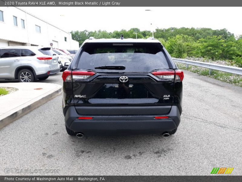 Midnight Black Metallic / Light Gray 2020 Toyota RAV4 XLE AWD