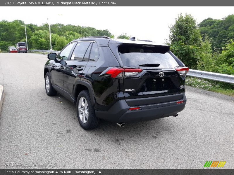 Midnight Black Metallic / Light Gray 2020 Toyota RAV4 XLE AWD