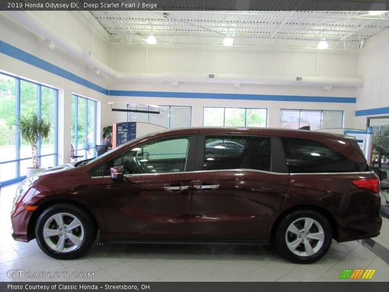 Deep Scarlet Pearl / Beige 2019 Honda Odyssey EX
