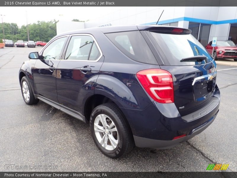 Blue Velvet Metallic / Jet Black 2016 Chevrolet Equinox LS AWD
