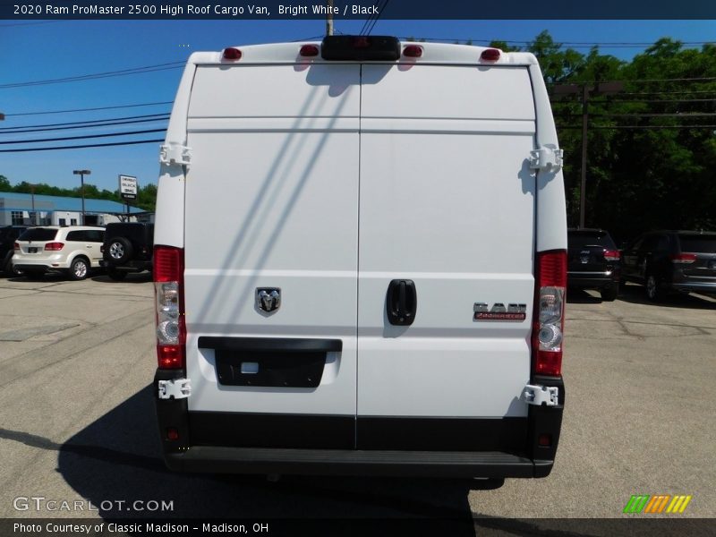 Bright White / Black 2020 Ram ProMaster 2500 High Roof Cargo Van