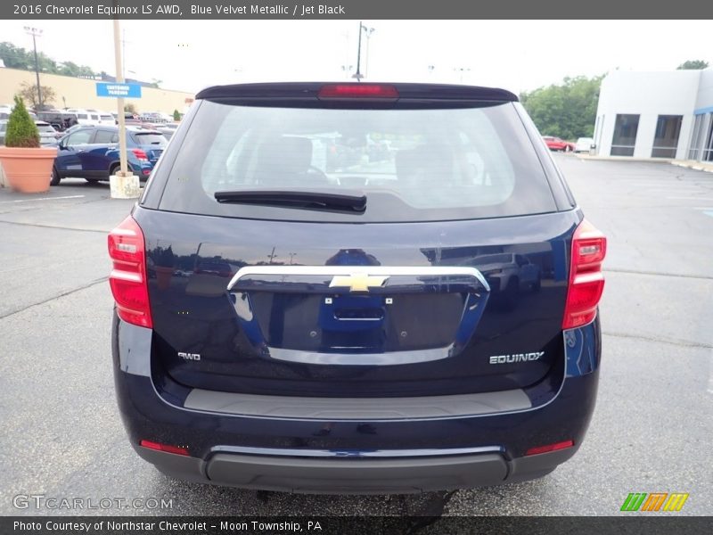 Blue Velvet Metallic / Jet Black 2016 Chevrolet Equinox LS AWD