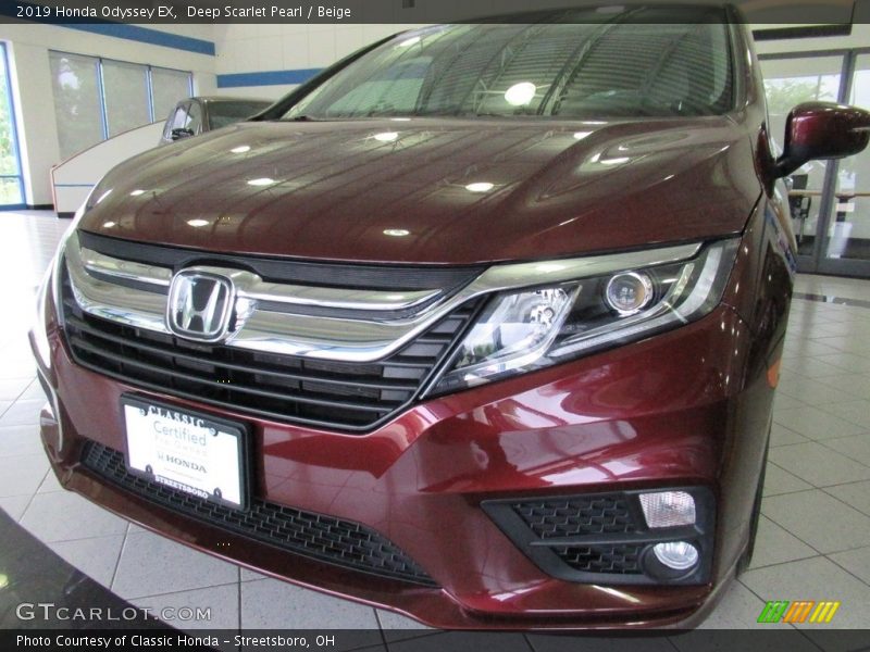 Deep Scarlet Pearl / Beige 2019 Honda Odyssey EX