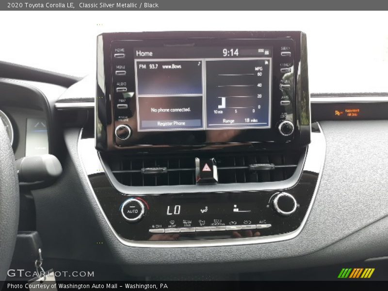 Classic Silver Metallic / Black 2020 Toyota Corolla LE