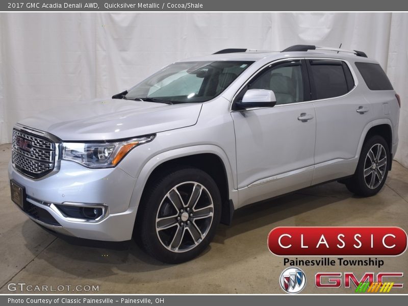 Quicksilver Metallic / Cocoa/Shale 2017 GMC Acadia Denali AWD