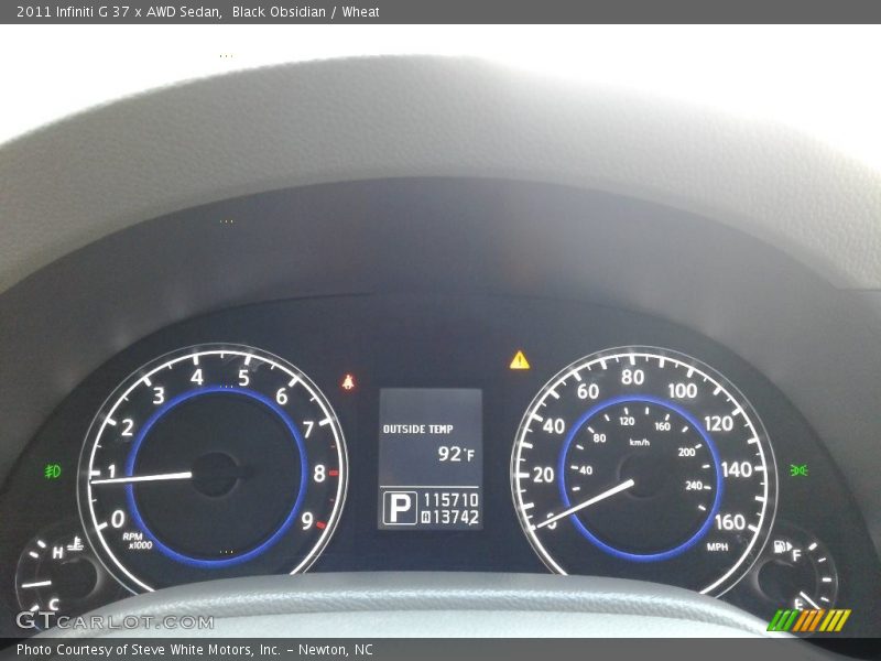 Black Obsidian / Wheat 2011 Infiniti G 37 x AWD Sedan