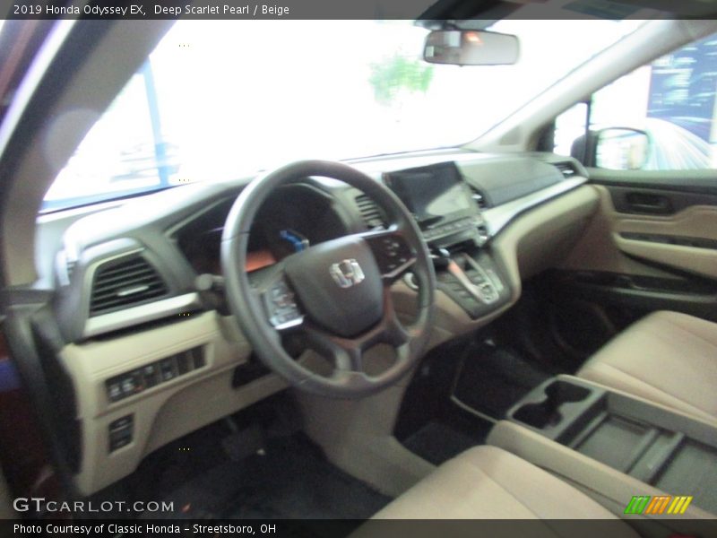 Deep Scarlet Pearl / Beige 2019 Honda Odyssey EX