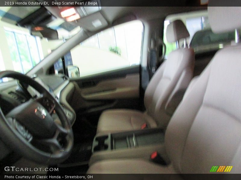 Deep Scarlet Pearl / Beige 2019 Honda Odyssey EX