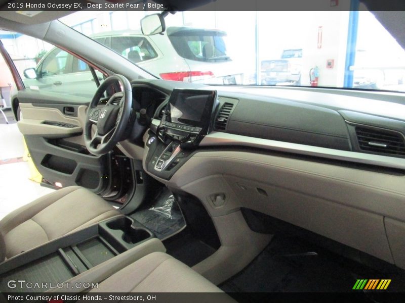 Deep Scarlet Pearl / Beige 2019 Honda Odyssey EX
