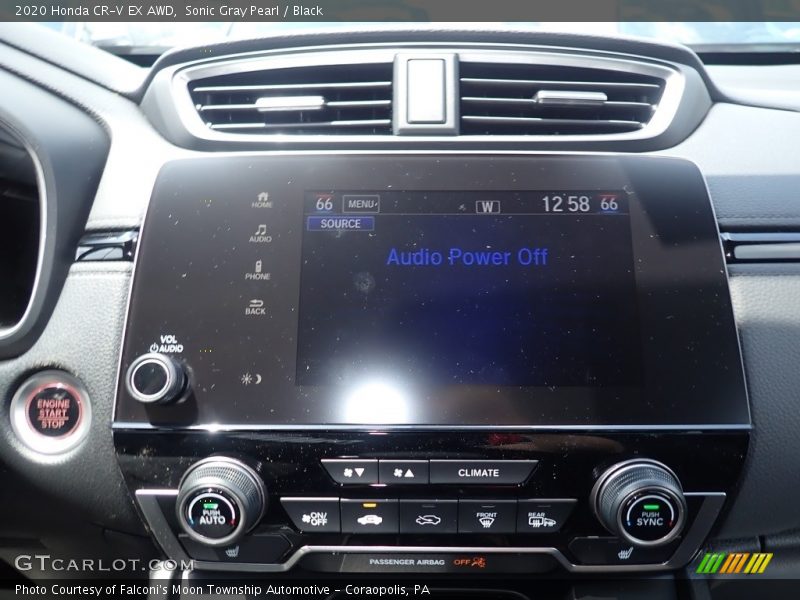 Sonic Gray Pearl / Black 2020 Honda CR-V EX AWD