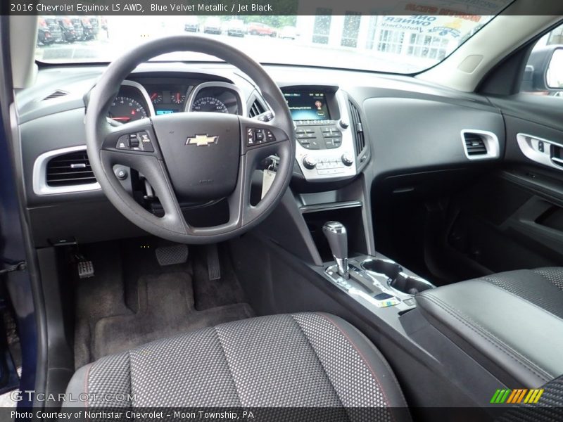 Blue Velvet Metallic / Jet Black 2016 Chevrolet Equinox LS AWD