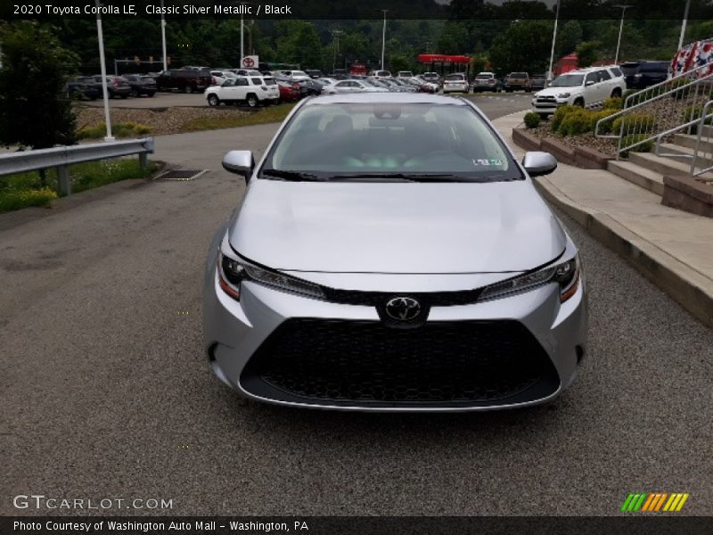 Classic Silver Metallic / Black 2020 Toyota Corolla LE