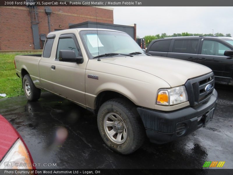 Pueblo Gold Metallic / Medium Pebble Tan 2008 Ford Ranger XL SuperCab 4x4