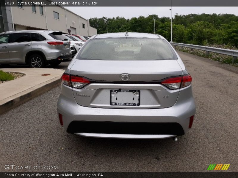 Classic Silver Metallic / Black 2020 Toyota Corolla LE