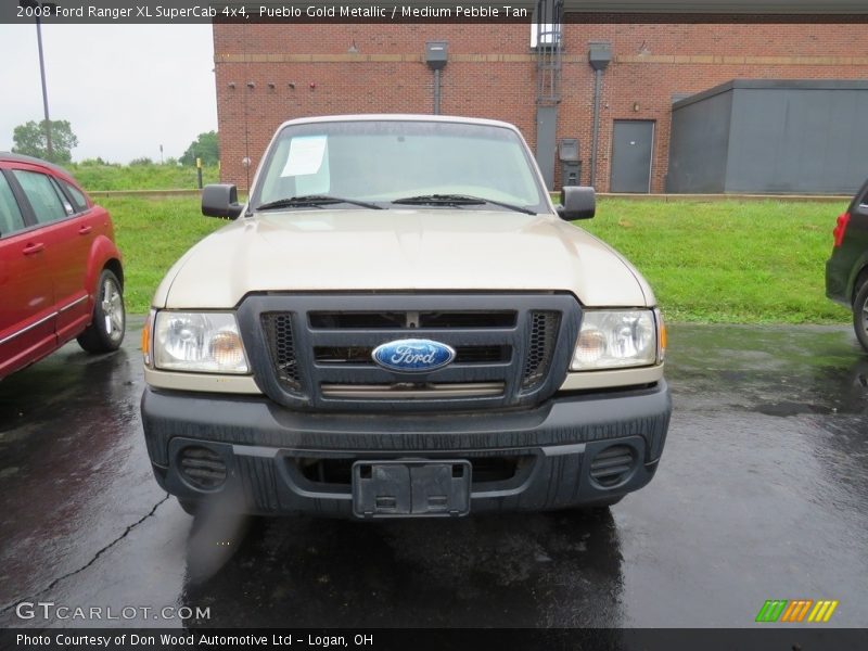 Pueblo Gold Metallic / Medium Pebble Tan 2008 Ford Ranger XL SuperCab 4x4