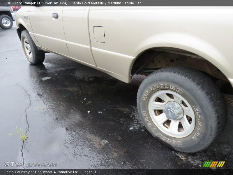Pueblo Gold Metallic / Medium Pebble Tan 2008 Ford Ranger XL SuperCab 4x4