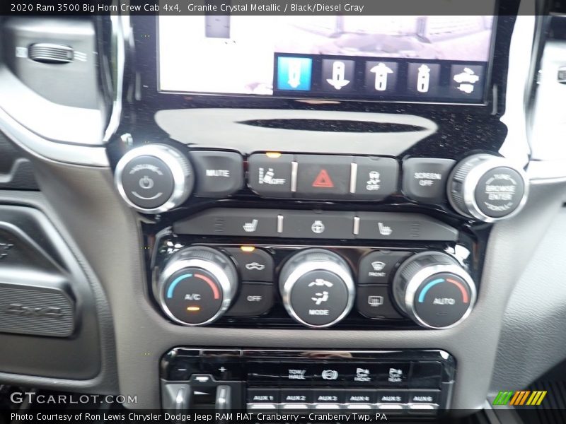 Controls of 2020 3500 Big Horn Crew Cab 4x4