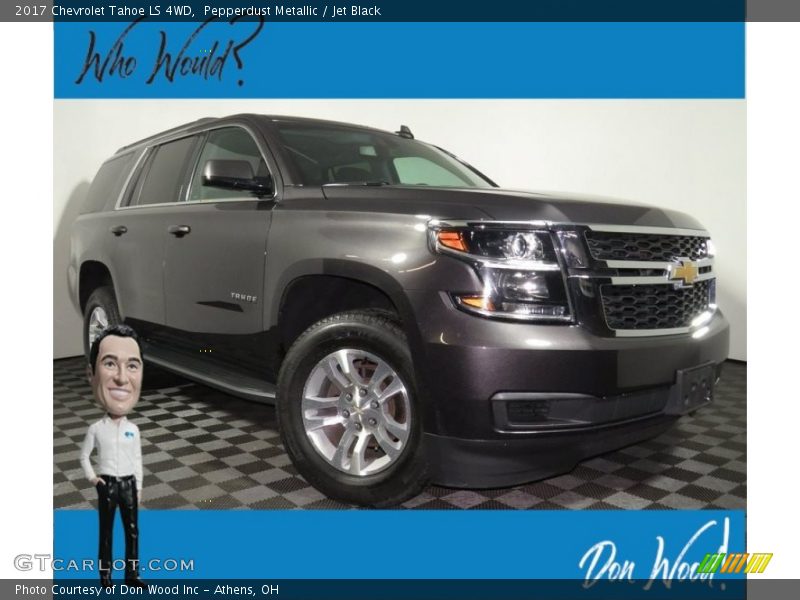 Pepperdust Metallic / Jet Black 2017 Chevrolet Tahoe LS 4WD