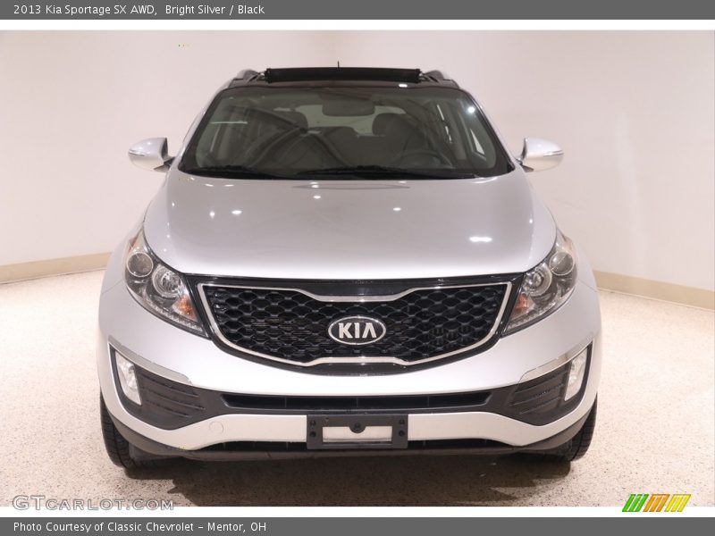 Bright Silver / Black 2013 Kia Sportage SX AWD