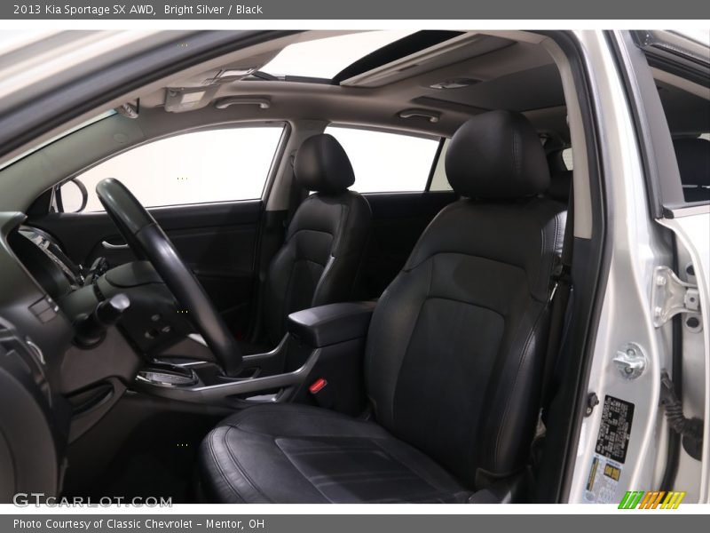 Bright Silver / Black 2013 Kia Sportage SX AWD