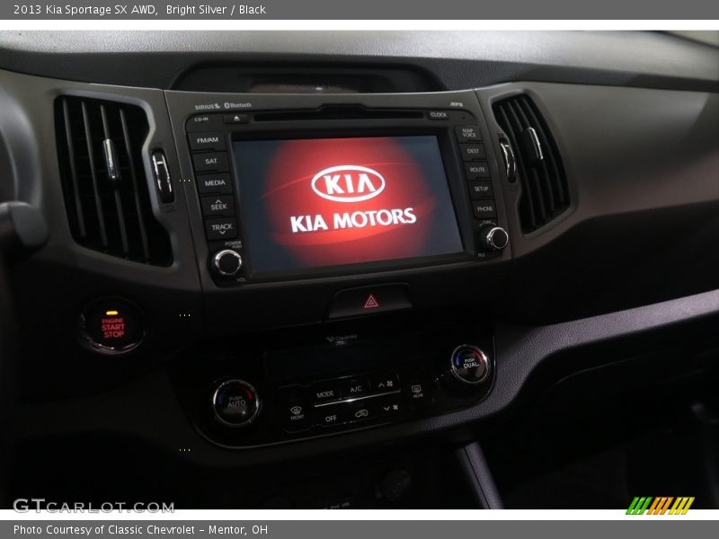 Bright Silver / Black 2013 Kia Sportage SX AWD