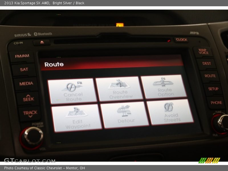 Bright Silver / Black 2013 Kia Sportage SX AWD