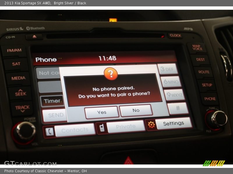 Controls of 2013 Sportage SX AWD