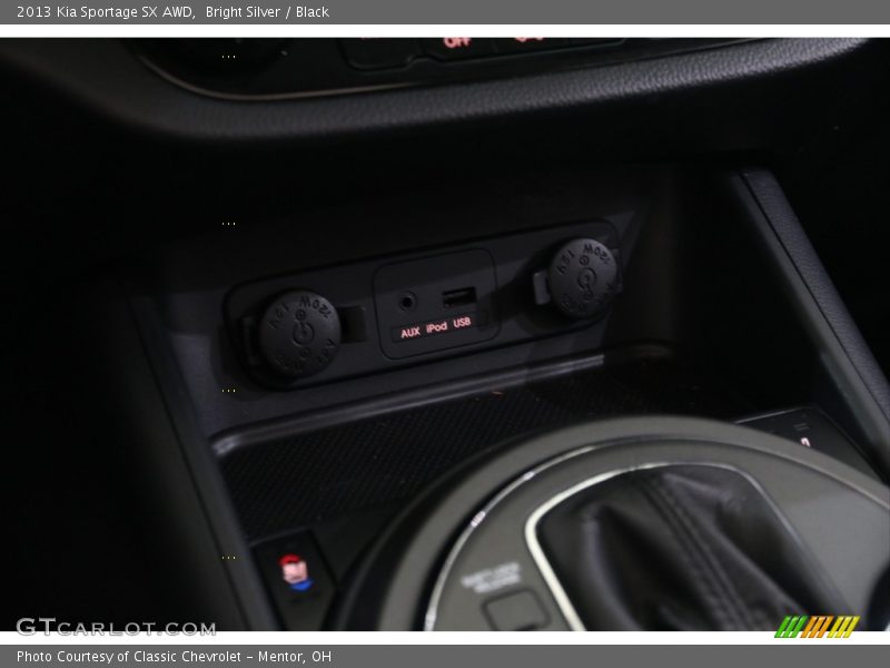 Bright Silver / Black 2013 Kia Sportage SX AWD