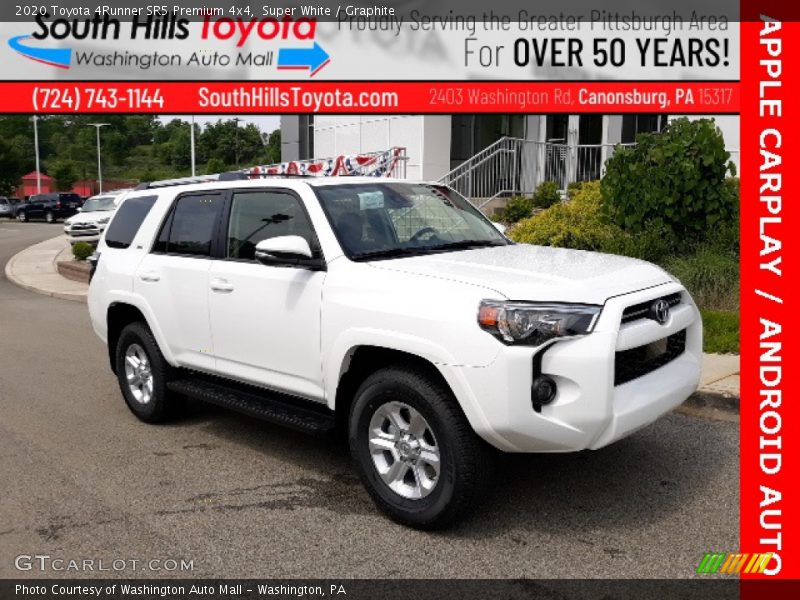 Super White / Graphite 2020 Toyota 4Runner SR5 Premium 4x4