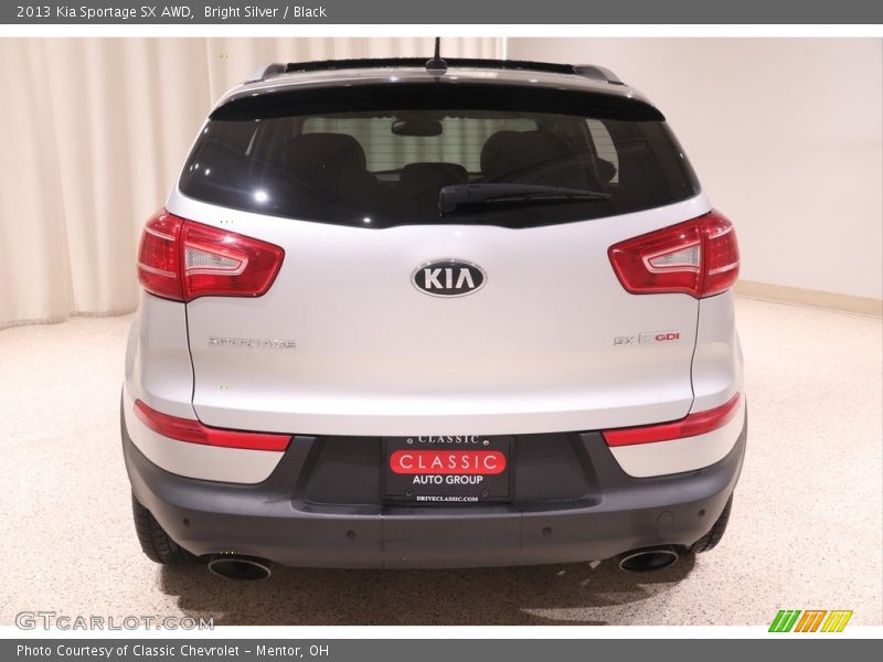 Bright Silver / Black 2013 Kia Sportage SX AWD