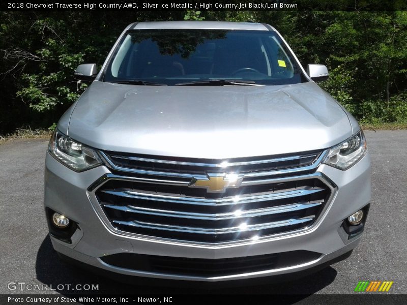 Silver Ice Metallic / High Country Jet Black/Loft Brown 2018 Chevrolet Traverse High Country AWD