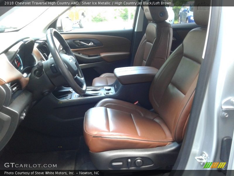 Silver Ice Metallic / High Country Jet Black/Loft Brown 2018 Chevrolet Traverse High Country AWD