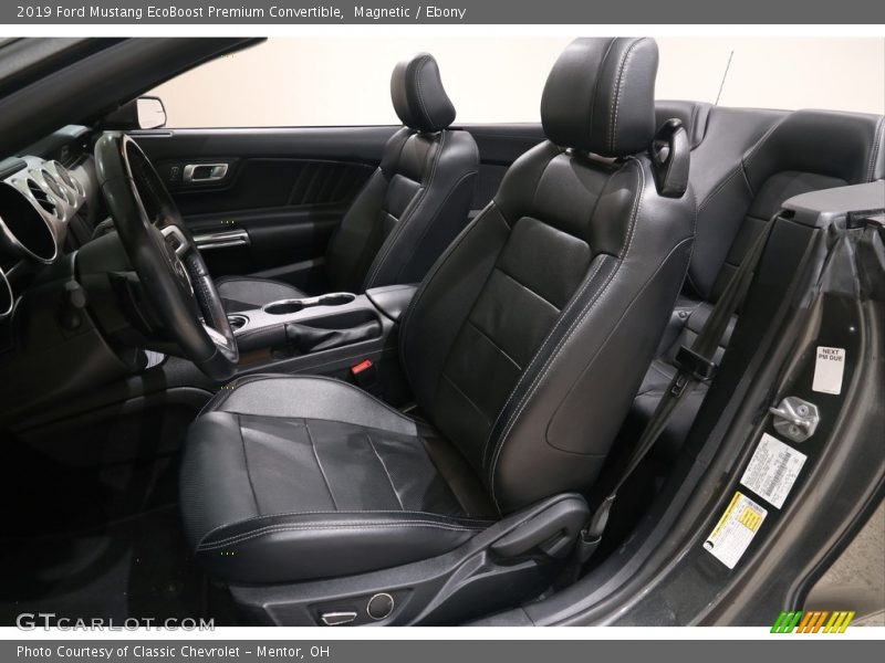 Magnetic / Ebony 2019 Ford Mustang EcoBoost Premium Convertible
