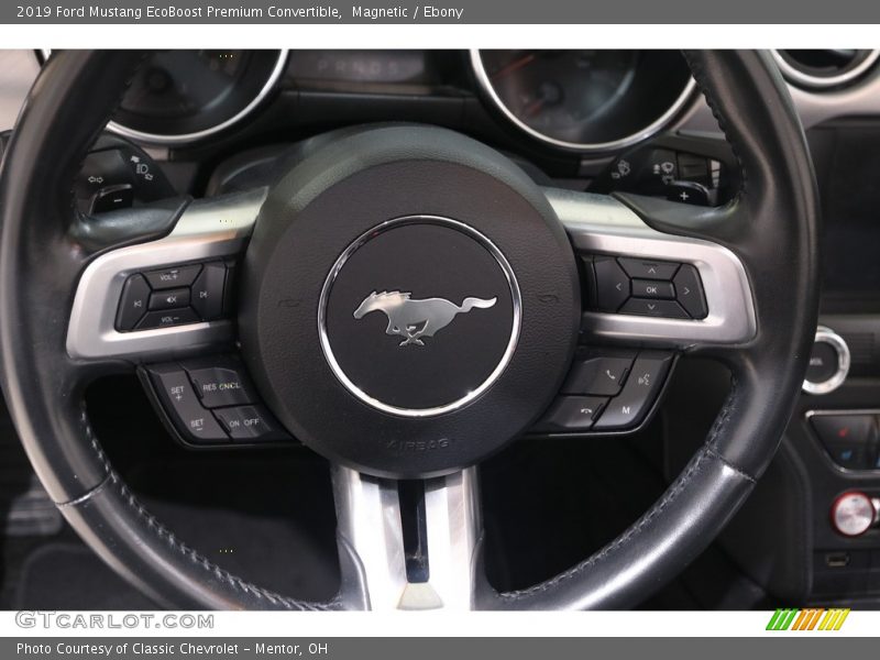 Magnetic / Ebony 2019 Ford Mustang EcoBoost Premium Convertible