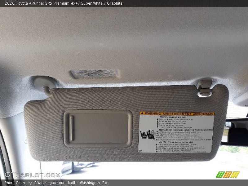 Super White / Graphite 2020 Toyota 4Runner SR5 Premium 4x4