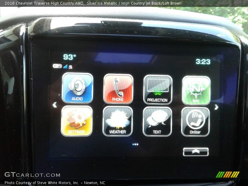 Silver Ice Metallic / High Country Jet Black/Loft Brown 2018 Chevrolet Traverse High Country AWD