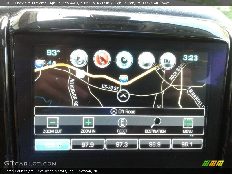 Silver Ice Metallic / High Country Jet Black/Loft Brown 2018 Chevrolet Traverse High Country AWD