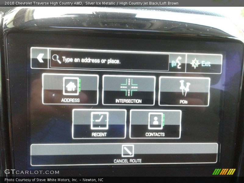 Silver Ice Metallic / High Country Jet Black/Loft Brown 2018 Chevrolet Traverse High Country AWD
