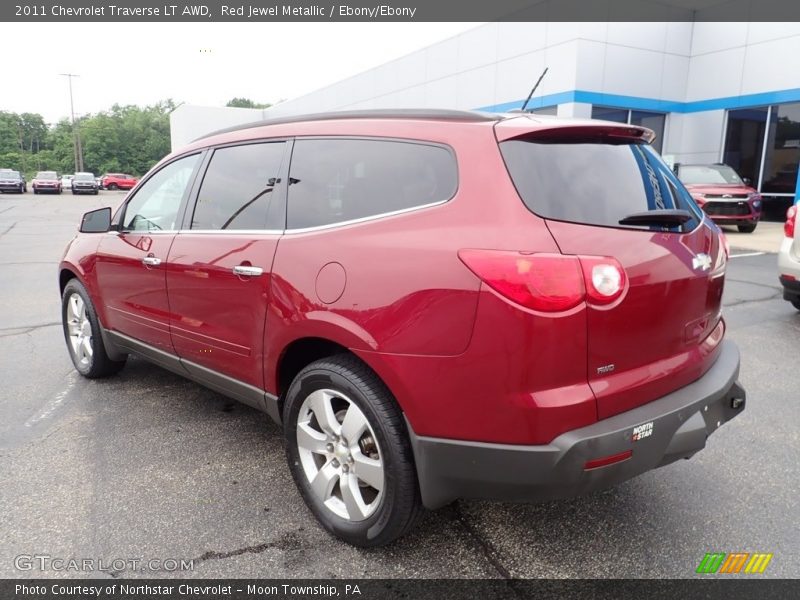 Red Jewel Metallic / Ebony/Ebony 2011 Chevrolet Traverse LT AWD