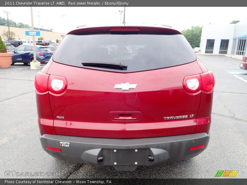 Red Jewel Metallic / Ebony/Ebony 2011 Chevrolet Traverse LT AWD