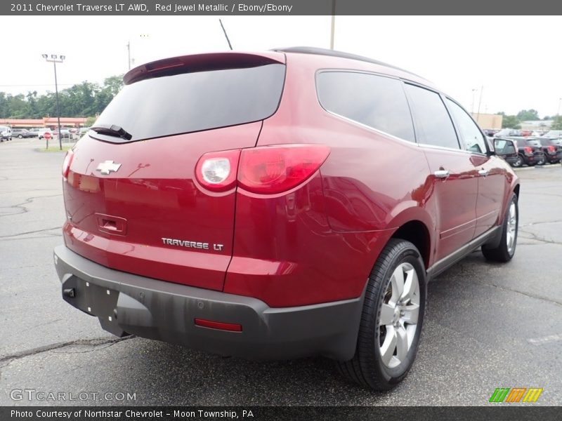 Red Jewel Metallic / Ebony/Ebony 2011 Chevrolet Traverse LT AWD