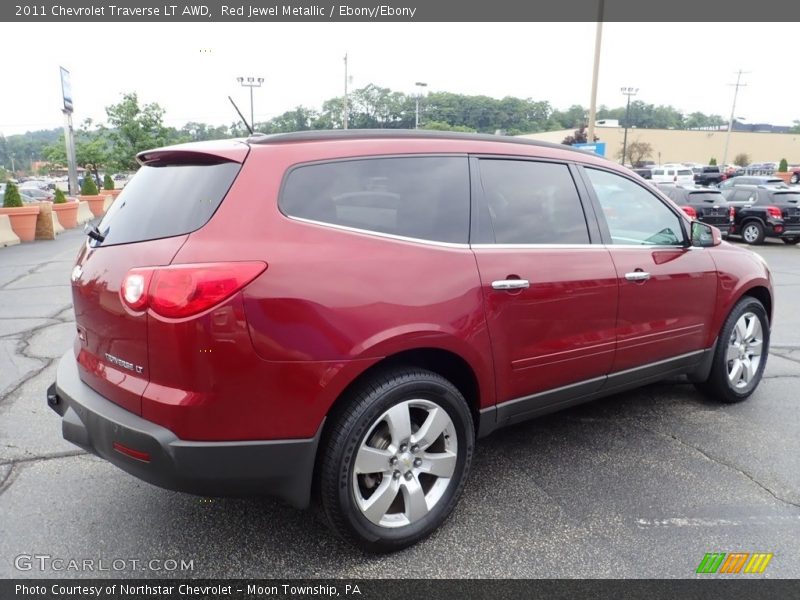Red Jewel Metallic / Ebony/Ebony 2011 Chevrolet Traverse LT AWD